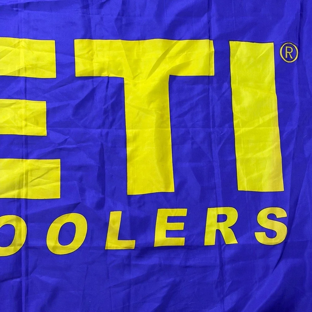 YETI Coolers Logo Flag Banner 3x5 Purple/Gold LSU Vikings Lakers Colors Grommets